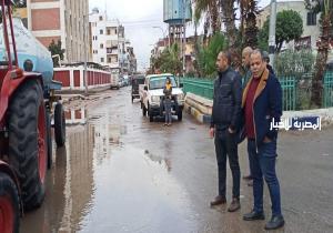 رئيس مدينة المطرية: انتشار فرق ومعدات الطوارئ لشفط تجمعات الأمطار