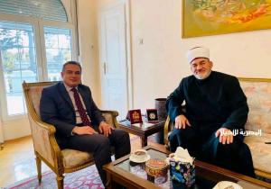 سفير مصر لدى صربيا يبحث سبل تعزيز التعاون الديني مع مفتي صربيا ورئيس جماعة صربيا الإسلامية
