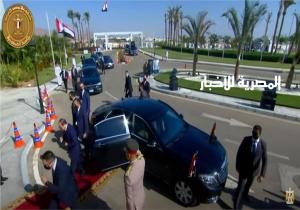 لحظة وصول الرئيس السيسي مقر انطلاق مؤتمر المناخ