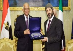 رئيس برلمان إيطاليا لعلى عبد العال:نقدر دور مصر فى دعم السوريين المقيمين بأراضيها