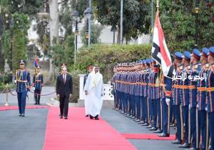 المتحدث الرئاسي ينشر صور استقبال الرئيس السيسي الشيخ محمد بن زايد