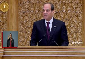 الرئيس السيسي للشعب المصري: أعاهد الله وأعاهدكم أن لا أرى إلا مصالحكم