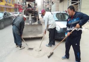 زراعة أشجار مثمرة ورفع 1350 طن قمامة من الشوارع في الدقهلية
