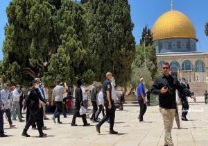 آلاف المستوطنين يقتحمون باحات المسجد الأقصى.. وقوات الاحتلال تقتحم عدة مدن فلسطينية