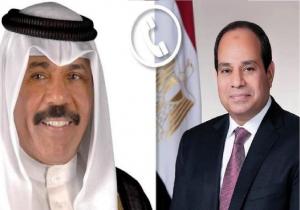 الرئيس السيسي يهنئ هاتفيا أمير الكويت بحلول شهر رمضان المعظم