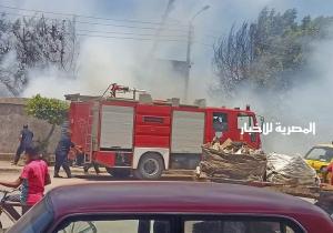 الحماية المدنية  تسيطر على حريق هائل بمصنع في منطقة المرج