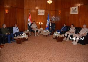 نائب محافظ البحيرة تستقبل مساعد رئيس أركان حرب القوات المسلحة