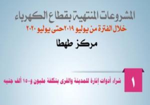 تعرف على مشروعات الكهرباء المنتهية بسوهاج بتكلفة 328 مليون جنيه خلال عام