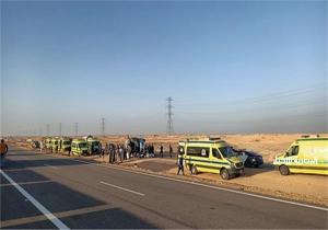 مصرع شخصين وإصابة 26 في تصادم أتوبيس مع سيارة نقل بطريق الزعفرانة - رأس غارب