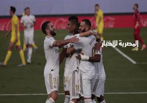 بنزيما يضع الريال على بعد خطوة من التتويج بالدورى بعد التقدم على فياريال بهدف.. وبرشلونة يتعثر