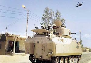 الجيش المصري يشن عمليات عسكرية حاليا بهدف ملاحقة منفذي الهجمات