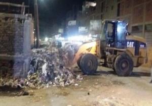 حملة نظافة ليلية ورفع تراكمات بالمنصورة