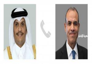 وزير الخارجية يبحث مع رئيس الوزراء القطري الجهود المشتركة لوقف إطلاق النار في غزة وإطلاق سراح الرهائن