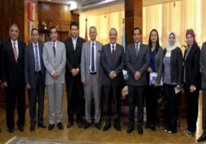 صور.. طنطا تستقبل لجنة تقييم أفضل "جامعة مصرية"