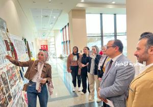 طلاب "هندسة المنصورة الجديدة" يقدمون مشروع تصميم داخلي لأجنحة فندقية بطابع ثقافي عالمي