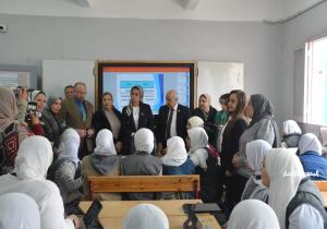 وفد لجنة التعليم والبحث العلمى بمجلس النواب تفقد مدرستى أبو حمص الثانوية المشتركة، وأبو حمص الثانوية الصناعية العسكرية