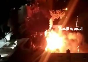 حريق ضخم يلتهم أجزاء كبيرة من كنيسة مارجرجس الأثرية بالقاهرة