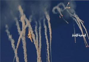 شاهد|الطيران الحربي الإسرائيلي يشن سلسلة غارات على أنحاء متفرقة في قطاع غزة