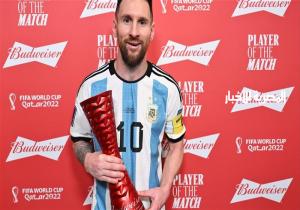 كأس العالم 2022، ميسي يتوج بجائزة رجل مباراة الأرجنتين وهولندا