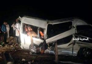 إصابة 7 في حادث تصادم سيارتين على طريق المنصورة - جمصة
