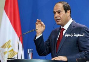 الرئيس السيسي: توجيه ضربات عسكرية لمعسكرات الإرهابيين داخل أو خارج مصر
