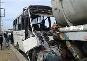 مصرع وإصابة 24 شخصا في حادث تصادم اتوبيس وسيارة في الوادي الجديد