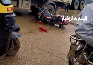مصرع أب وطفليه في حادث مروري بكفر الشيخ