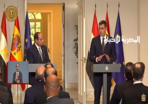 رئيس وزراء إسبانيا: مصر لديها إمكانات كبيرة لتعزيز الاستثمارات