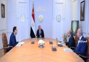 الرئيس السيسي يجتمع مع رئيس الوزراء ووزير الكهرباء
