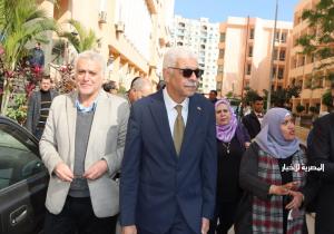 رئيس جامعة المنوفية يتابع ميدانيًا أعمال الصيانة والتطوير بالمجمع النظري للكليات