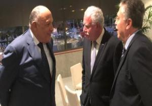 سامح شكرى يجتمع مع وزراء الخارجية العرب بمنتدى الاتحاد من أجل المتوسط
