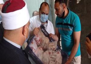 الأوقاف: توزيع 1371 طنا من لحوم الأضاحى فى المحافظات حتى الآن