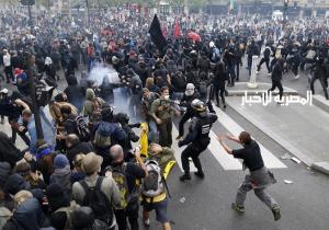 أعمال عنف فى فرنسا احتجاجا على قانون العمل