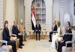 الرئيس السيسي يستقبل نائبة سكرتير عام الأمم المتحدة