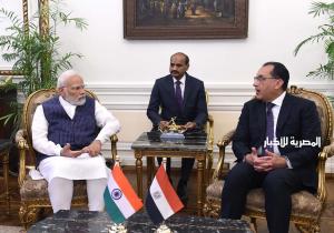 رئيس الوزراء يعرب عن تطلع مصر لإرساء علاقة إستراتيجية مع الهند في تبادل السلع والتعليم والصحة | فيديو