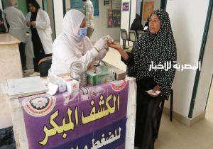 الكشف على 1639 مريضًا في قافلة علاجية في أم الرزق بمركز شربين