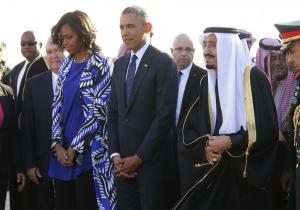 خادم الحرمين الملك سلمان والرئيس الأميركي اوباما فى قمة امريكية سعودية بالرياض