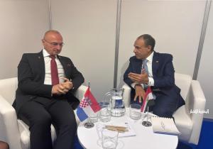 وزير الخارجية يلتقي مع وزير خارجية كرواتيا