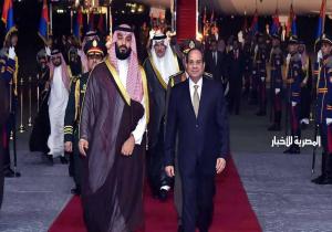 الرئيس المصري يستقبل ولي العهد السعودي بالقاهرة