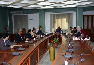 لجنة التطوير في المنطقة الصناعية بمدينة جمصة تعقد اجتماعها التحضيري بجامعة المنصورة