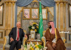 ولي العهد السعودي يبحث مع تيلرسون جهود مكافحة الإرهاب