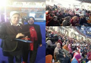 نساء مصر تبهر العام بحضورها الرائع في الصالة المغطاة باستاد القاهرة الدولي