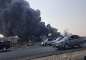 الحماية المدنية تسيطر على حريق مصنع هايبتات بالعبور