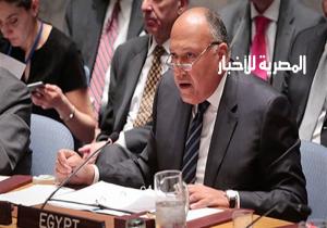 شكري: مفاوضات واشنطن وضعت إطار زمني للوصول إلى اتفاق بشأن سد النهضة