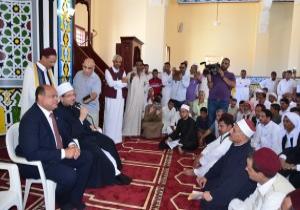 وزير الأوقاف ومحافظ مطروح يفتتحان مسجد ابو بكر الصديق بالجراولة