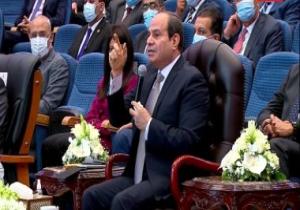 الرئيس السيسى: حب مصر ليس بالكلام ولكن بالفعل والعمل