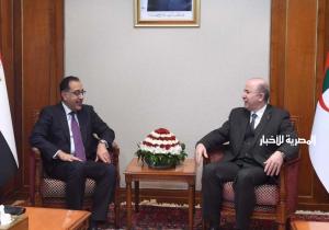 رئيس الوزراء يلتقي نظيره الجزائري بمقر الحكومة الجزائرية| صور