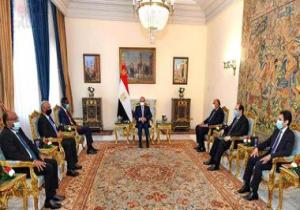 الرئيس السيسى يستقبل عضو مجلس السيادة الانتقالى السودانى على رأس وفد رفيع