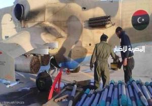 الطيران الليبي يدك معاقل الميليشيات في مصراتة