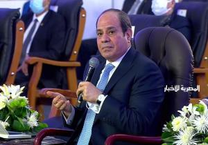 الرئيس السيسي: أنفقنا تريليون جنيه لتعويض غياب التنمية والاستثمار في الصعيد